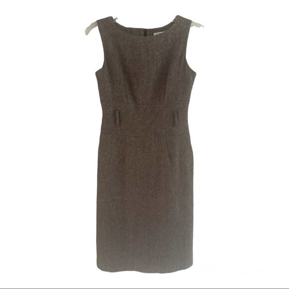 Banana Republic Wool Gray Dress Size 0 - Picture 1 of 9